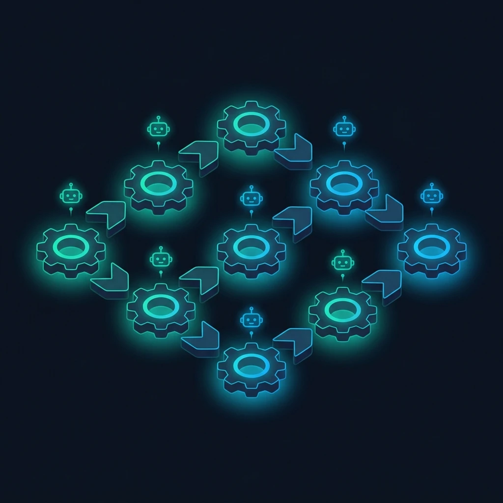 Automated workflows running in the background